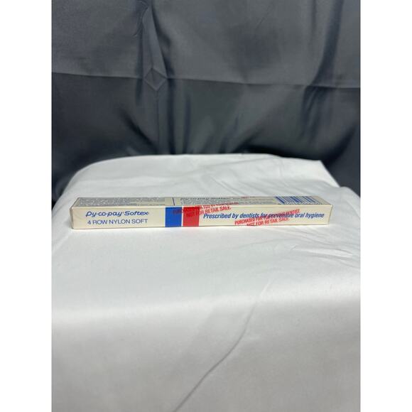 Vintage Py-Co-Pay Blue Toothbrush - New / NOS / Sealed - Pycopay Softex Soft - Picture 9 of 10